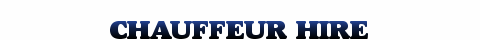 Chauffeur Hire Service